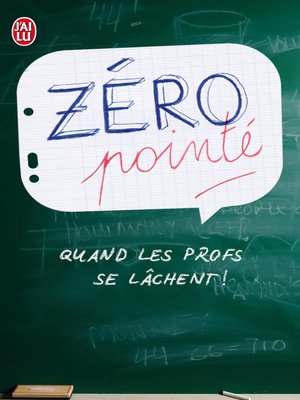 cover image of Zéro pointé